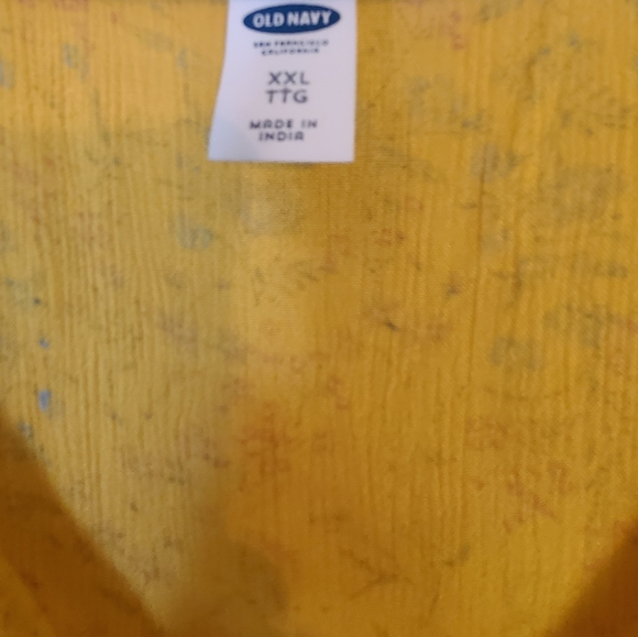 (1424) Old Navy Woman's Short Sleeve Blouse,  Size: XXL Color: Yellow - Picture 7 of 11